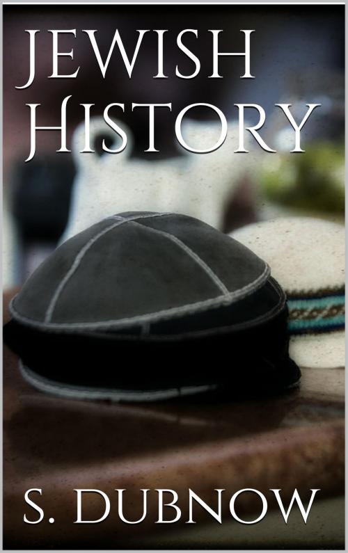 Cover of the book Jewish History by Simon Dubnow, Books on Demand