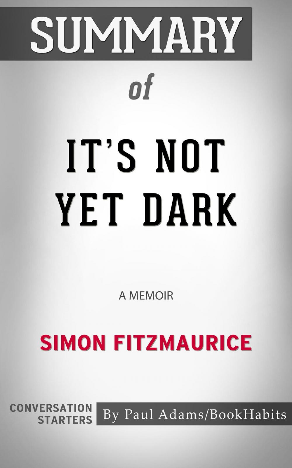 Big bigCover of Summary of It's Not Yet Dark