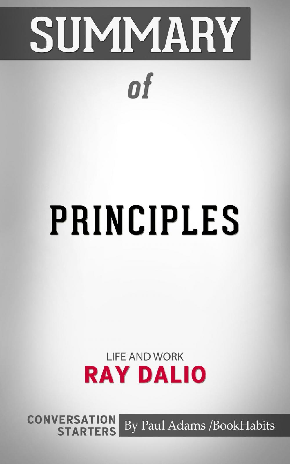 Big bigCover of Summary of Principles