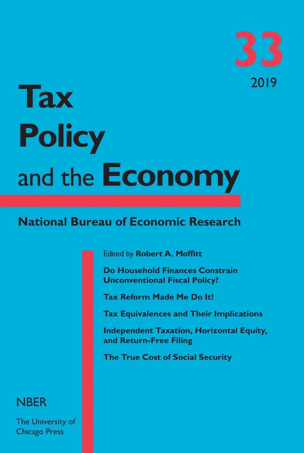 Big bigCover of Tax Policy and the Economy, Volume 33