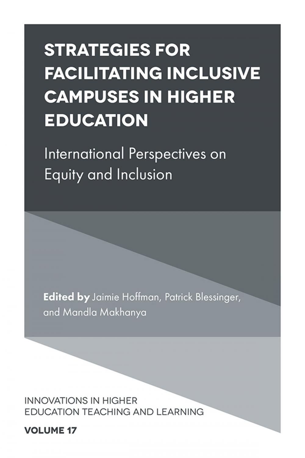 Big bigCover of Strategies for Facilitating Inclusive Campuses in Higher Education