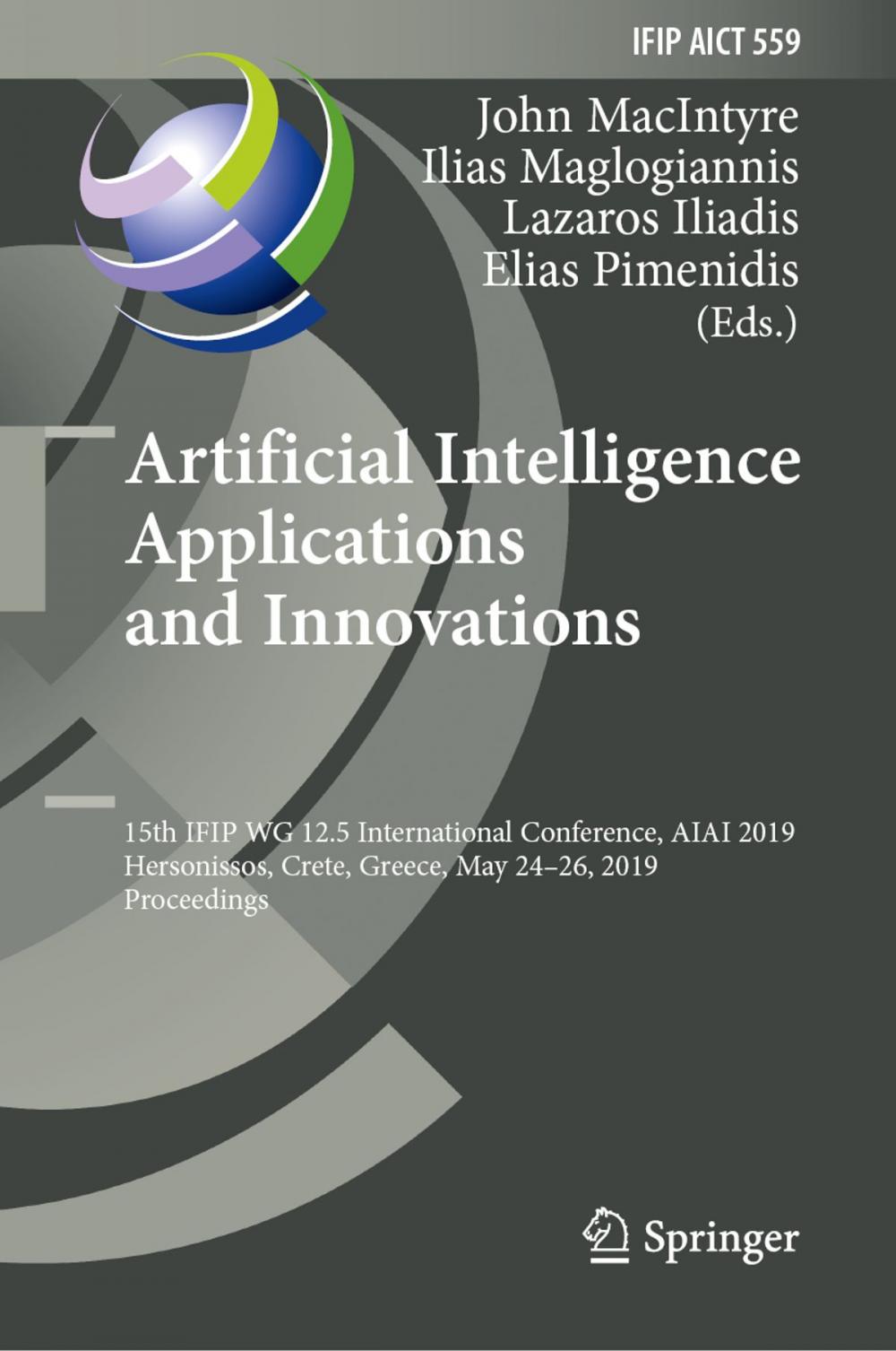 Big bigCover of Artificial Intelligence Applications and Innovations