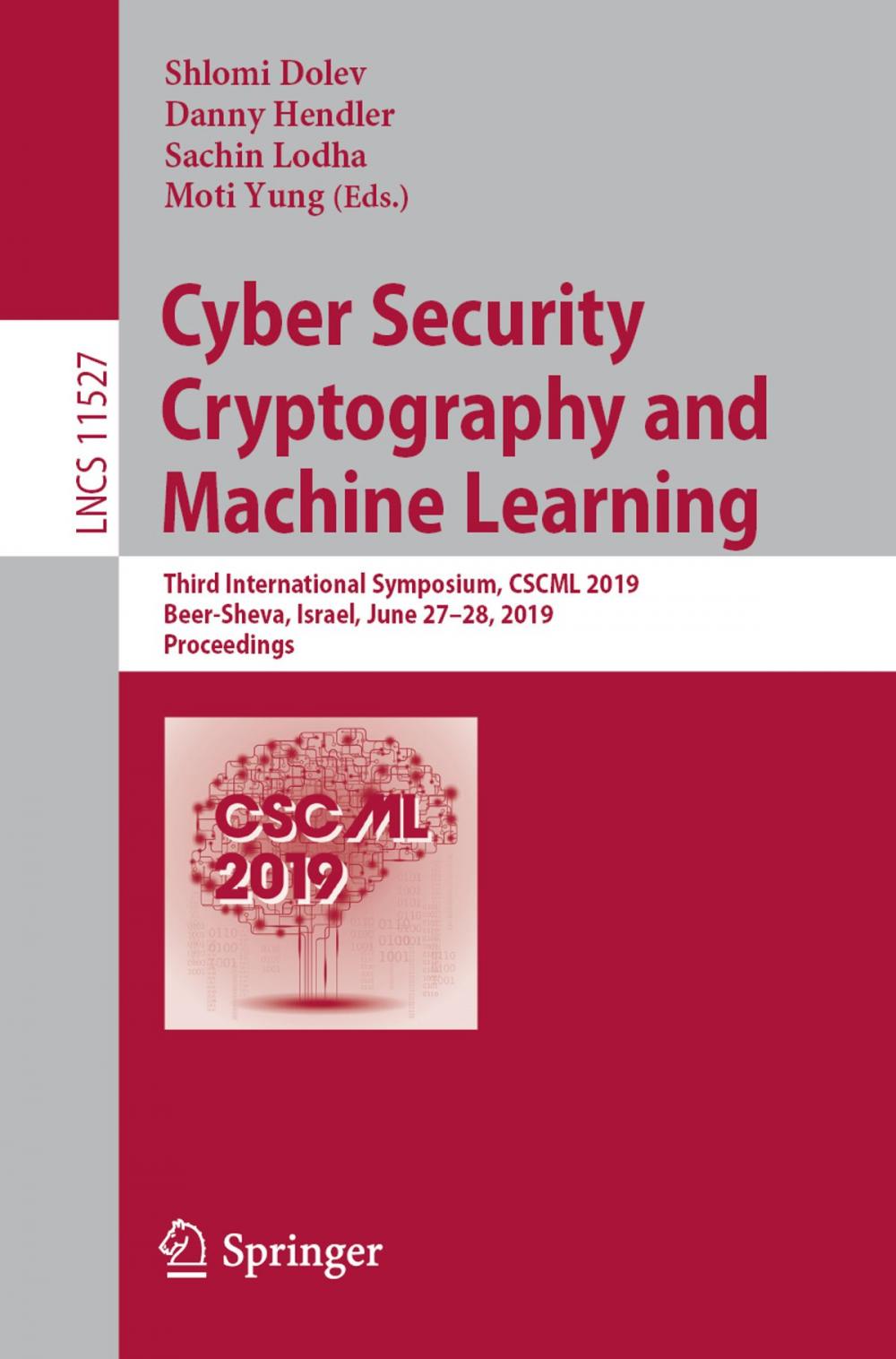 Big bigCover of Cyber Security Cryptography and Machine Learning