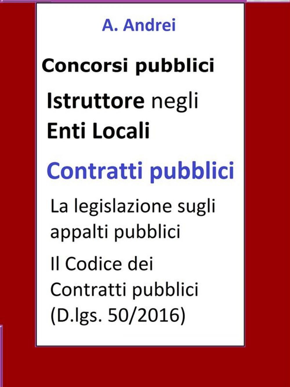 Big bigCover of Contratti pubblici - Concorso Istruttore Enti Locali