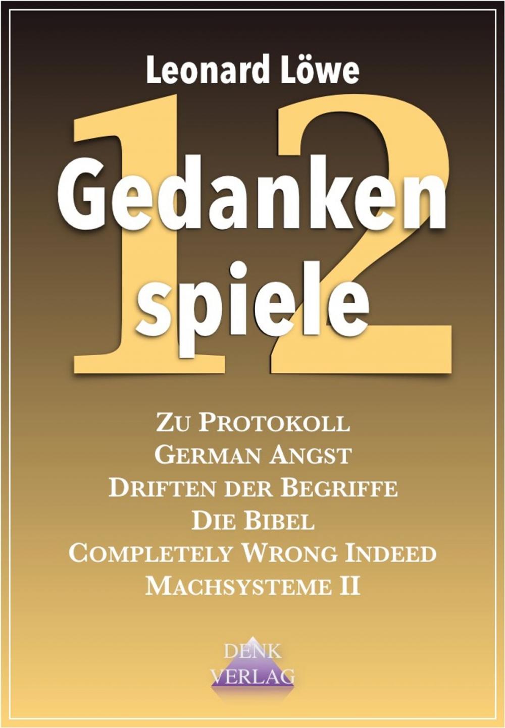 Big bigCover of Gedankenspiele 12