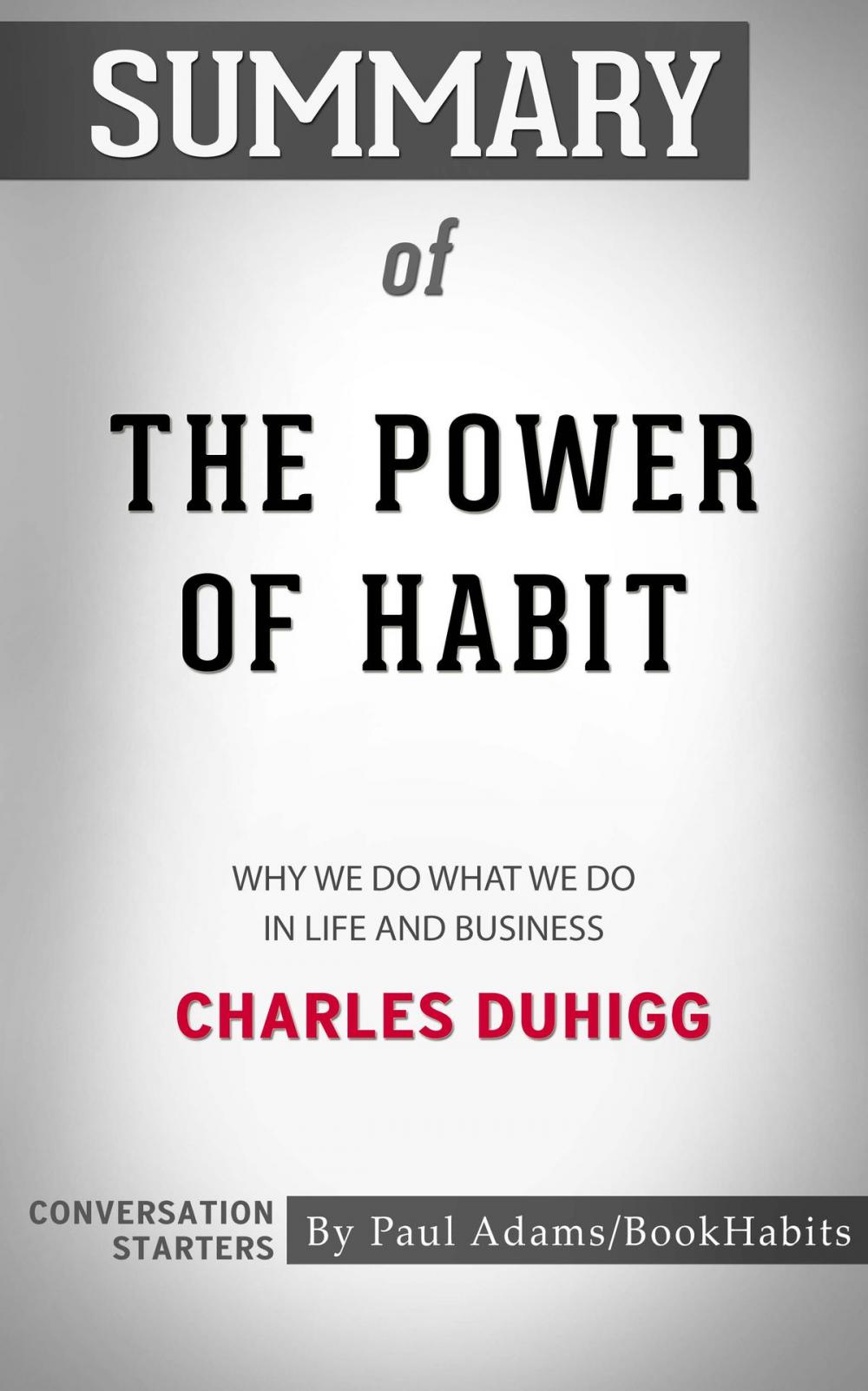 Big bigCover of Summary of The Power of Habit