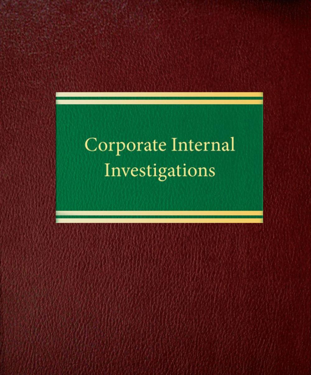 Big bigCover of Corporate Internal Investigations