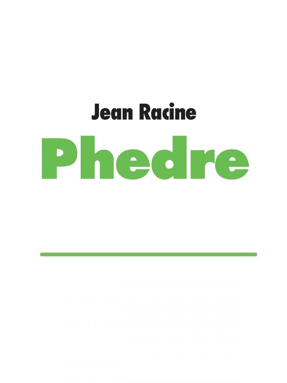 Big bigCover of Phedre