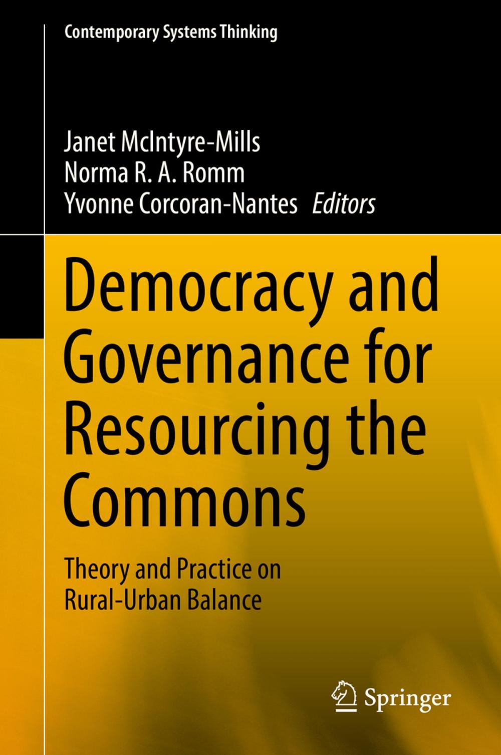 Big bigCover of Democracy and Governance for Resourcing the Commons