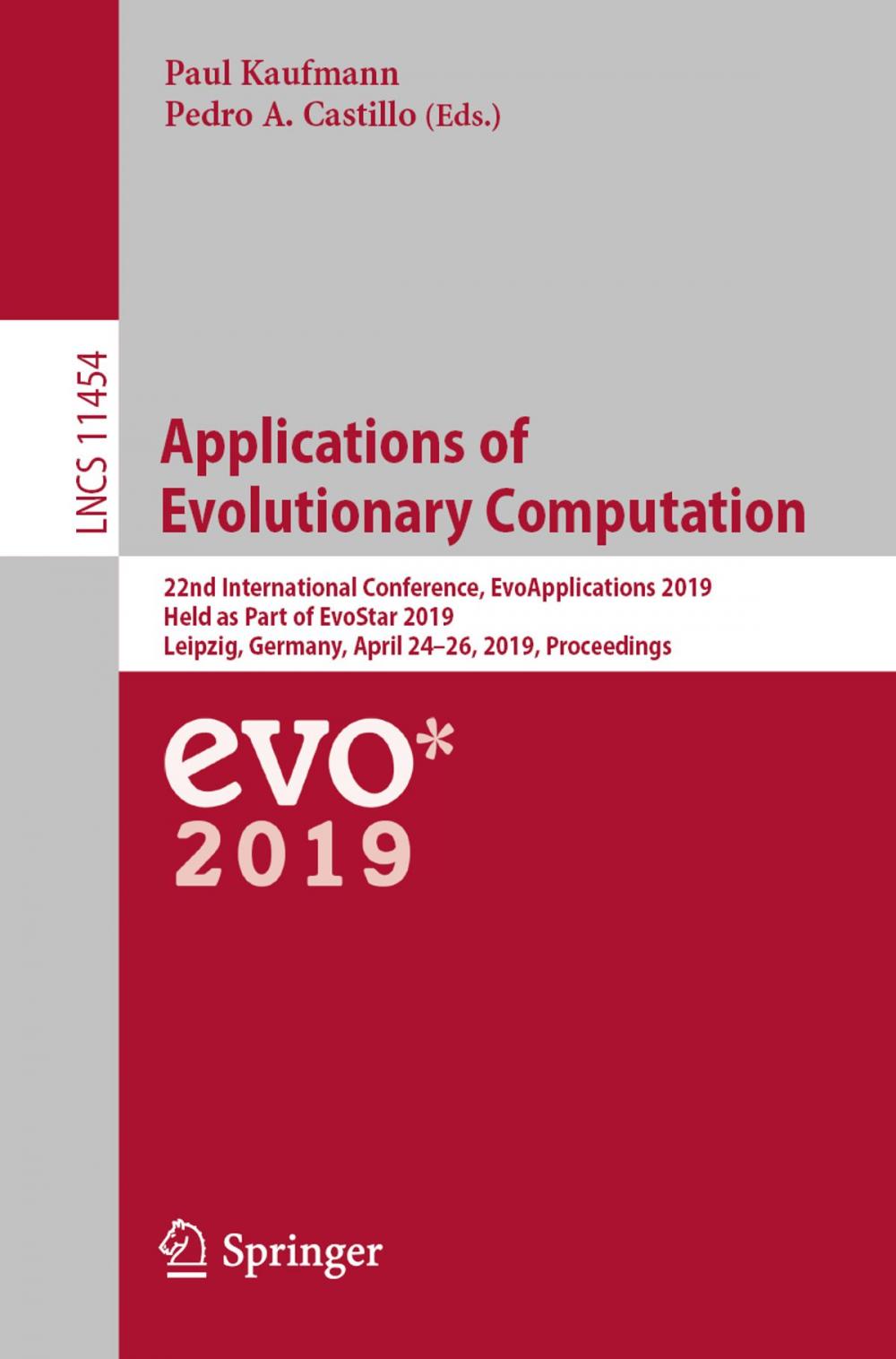 Big bigCover of Applications of Evolutionary Computation