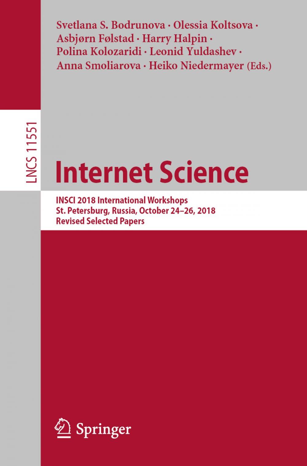 Big bigCover of Internet Science