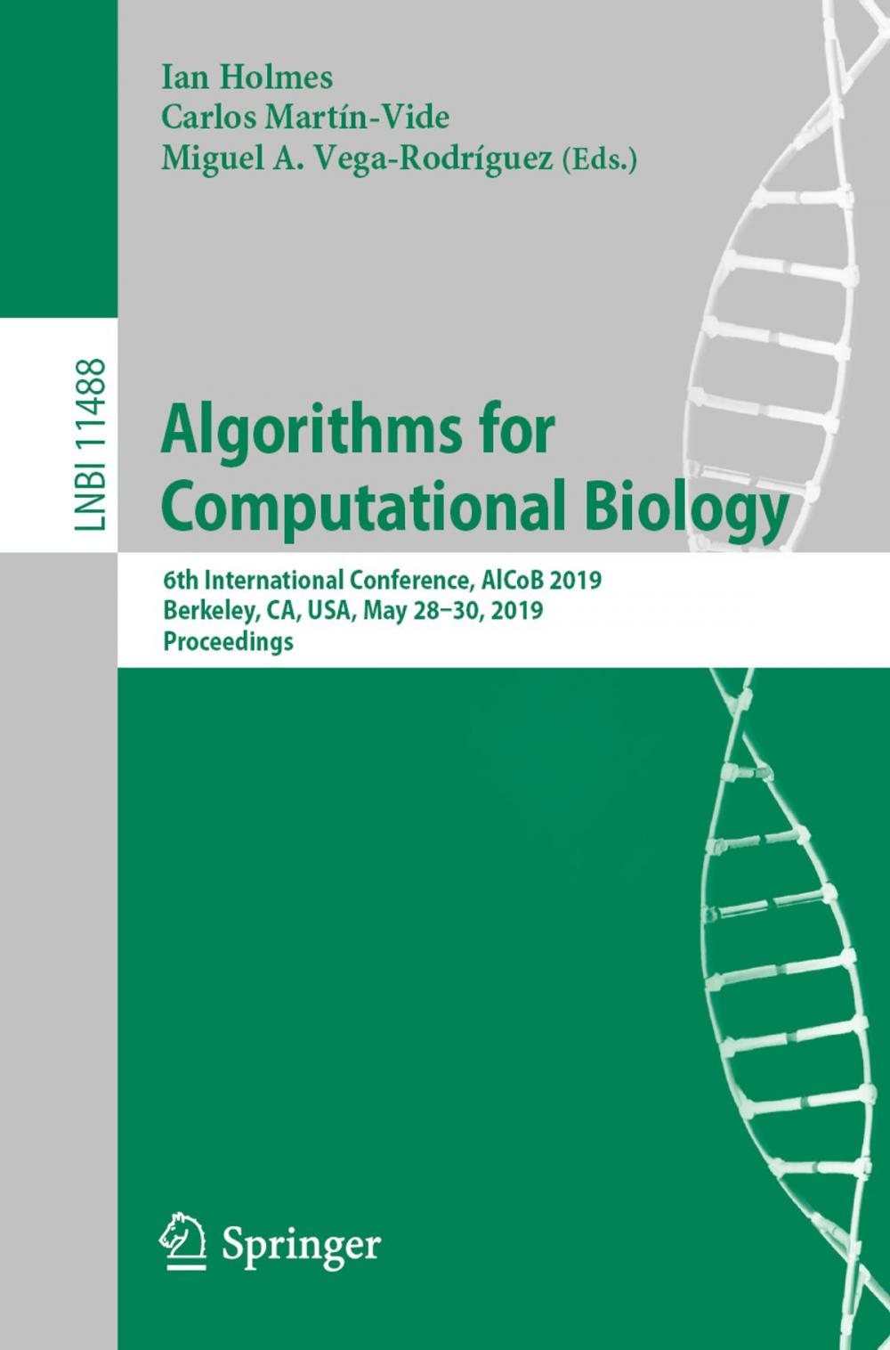 Big bigCover of Algorithms for Computational Biology