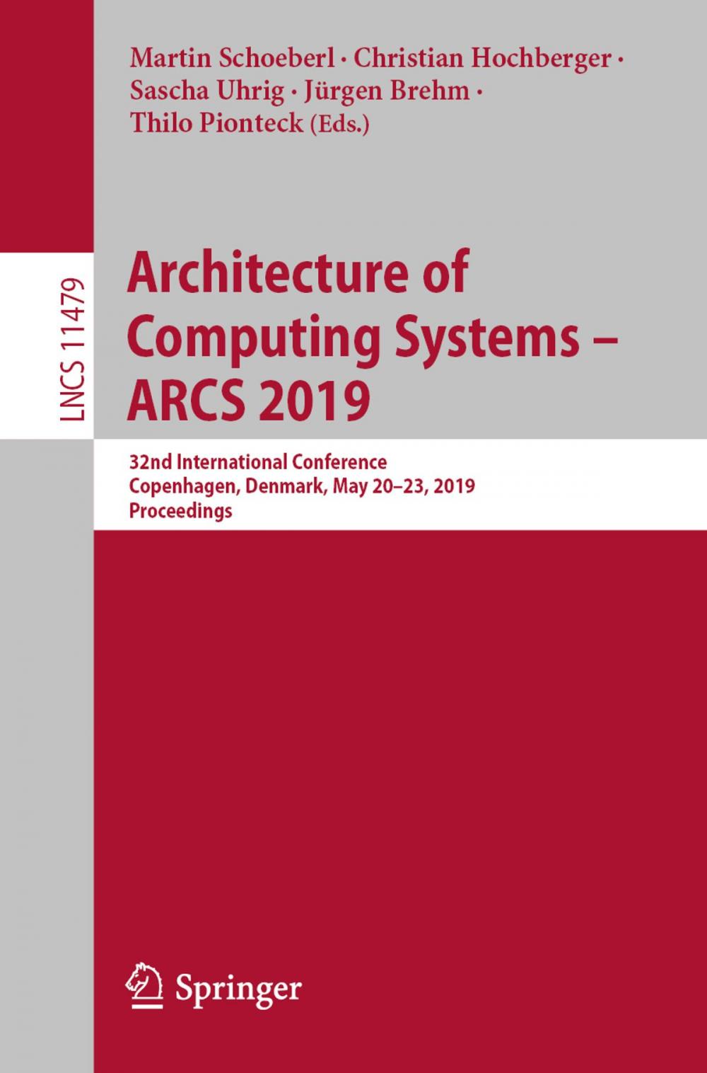 Big bigCover of Architecture of Computing Systems – ARCS 2019