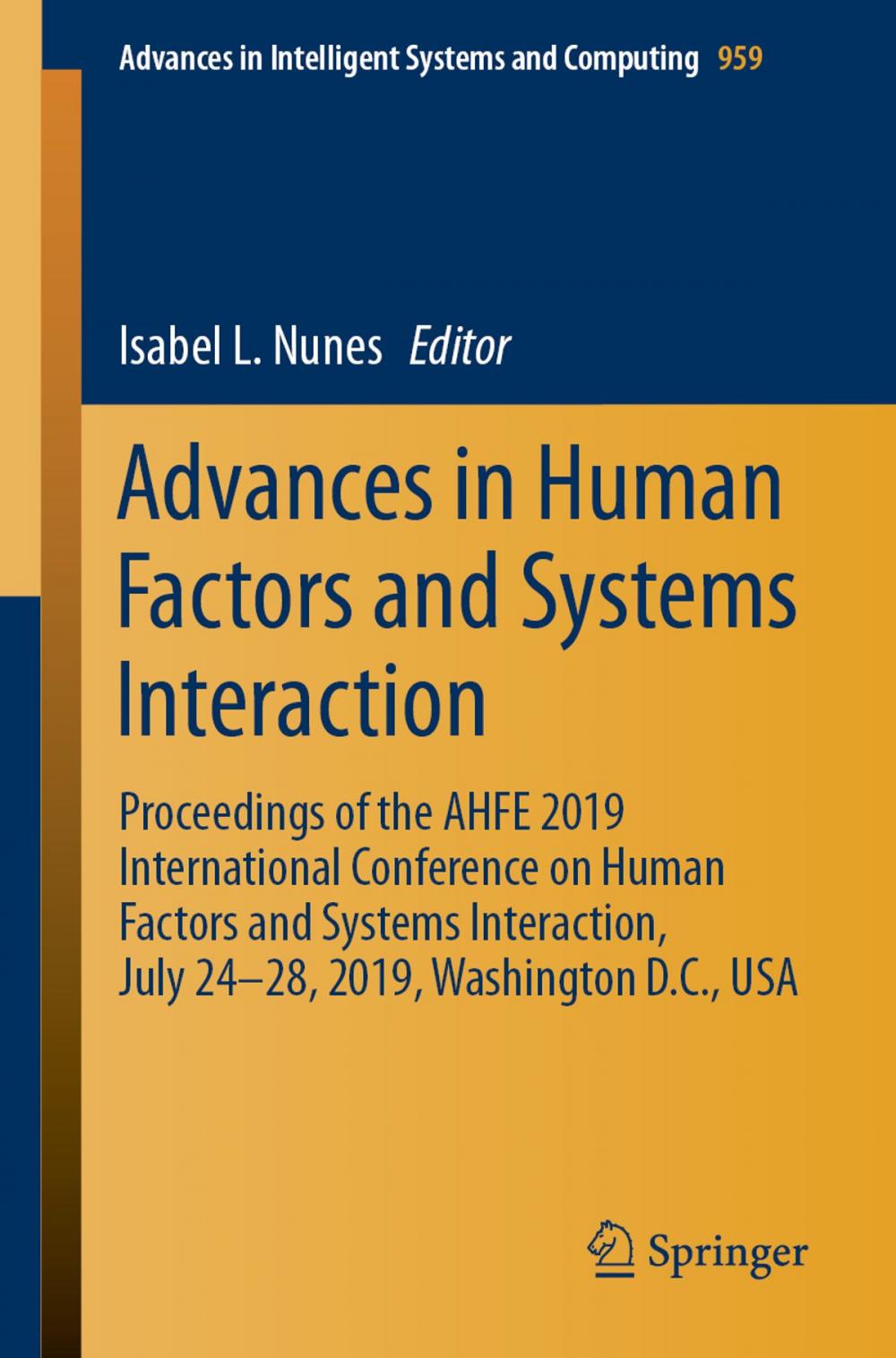 Big bigCover of Advances in Human Factors and Systems Interaction