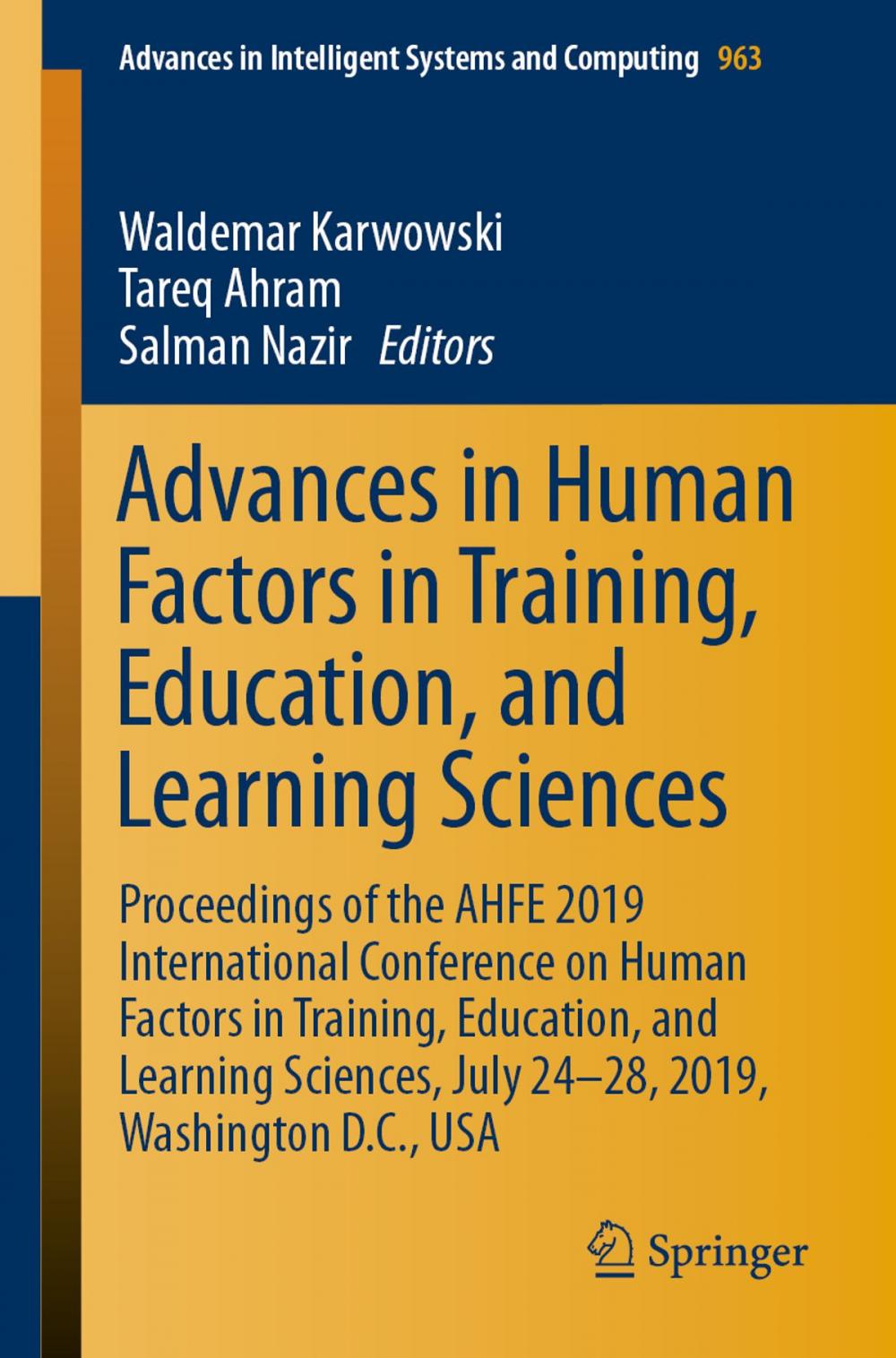 Big bigCover of Advances in Human Factors in Training, Education, and Learning Sciences