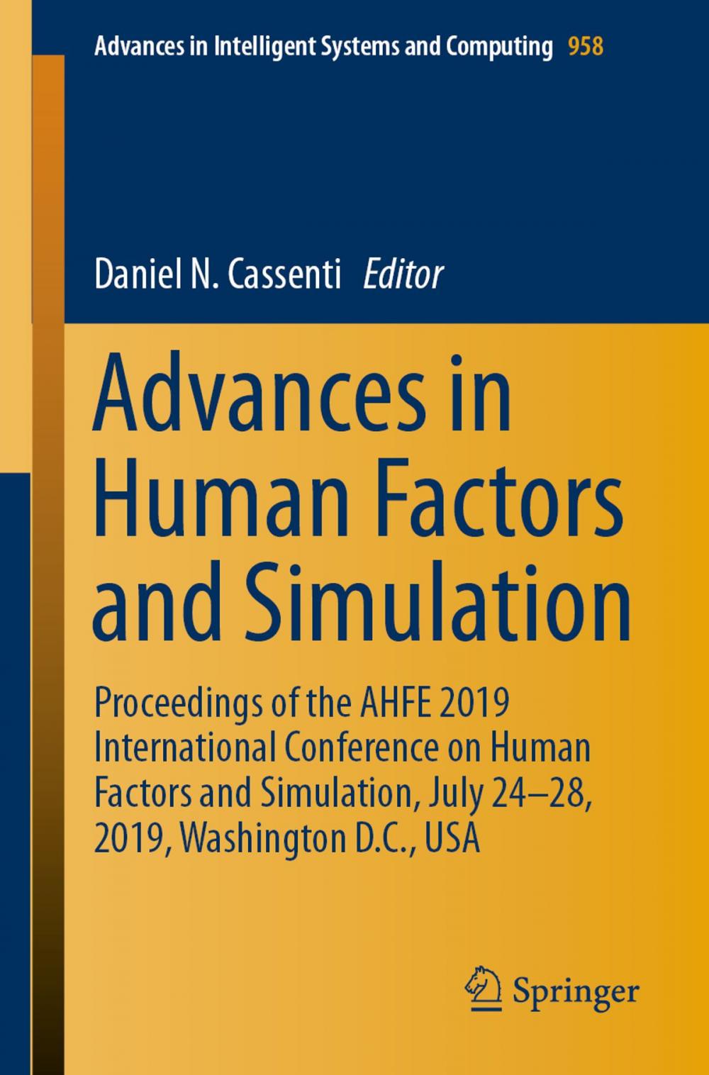 Big bigCover of Advances in Human Factors and Simulation