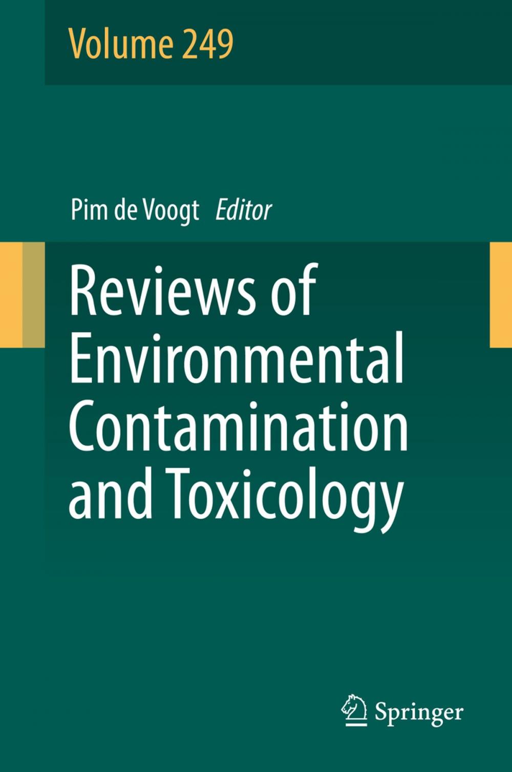 Big bigCover of Reviews of Environmental Contamination and Toxicology Volume 249