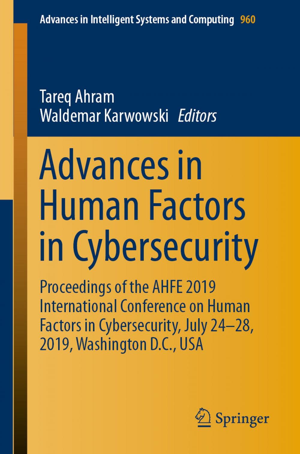 Big bigCover of Advances in Human Factors in Cybersecurity