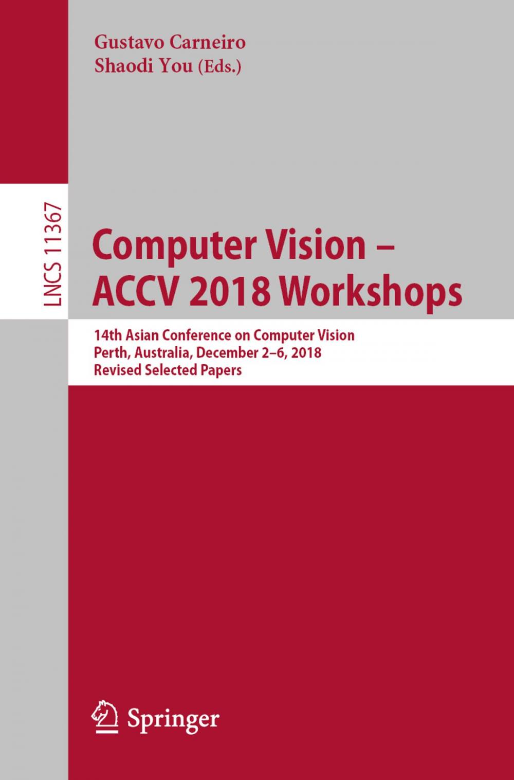 Big bigCover of Computer Vision – ACCV 2018 Workshops