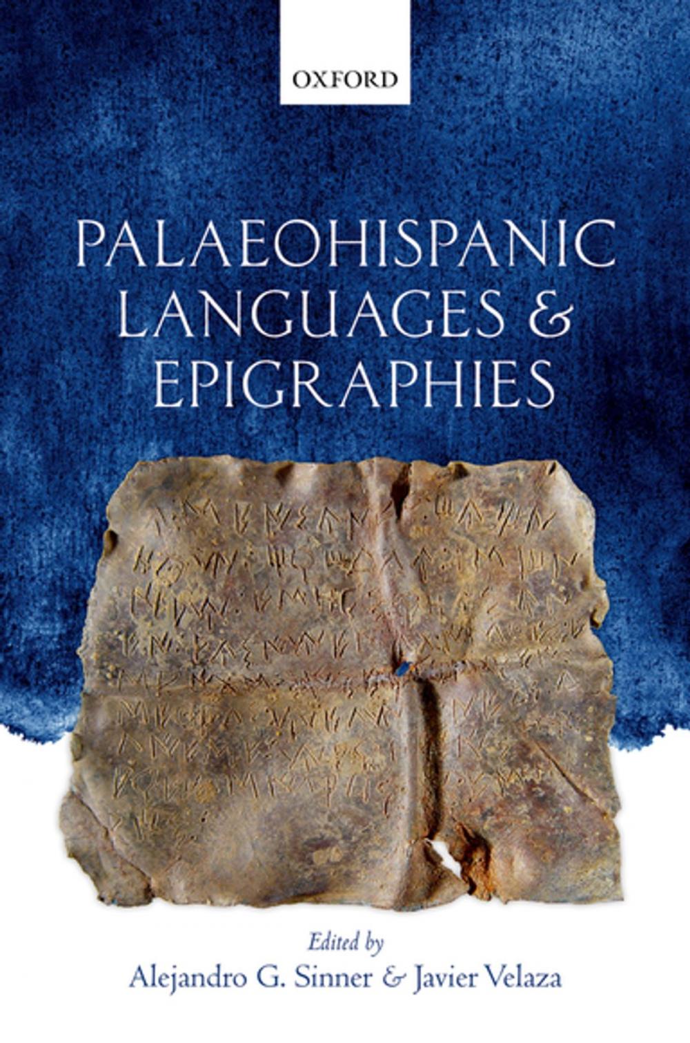 Big bigCover of Palaeohispanic Languages and Epigraphies