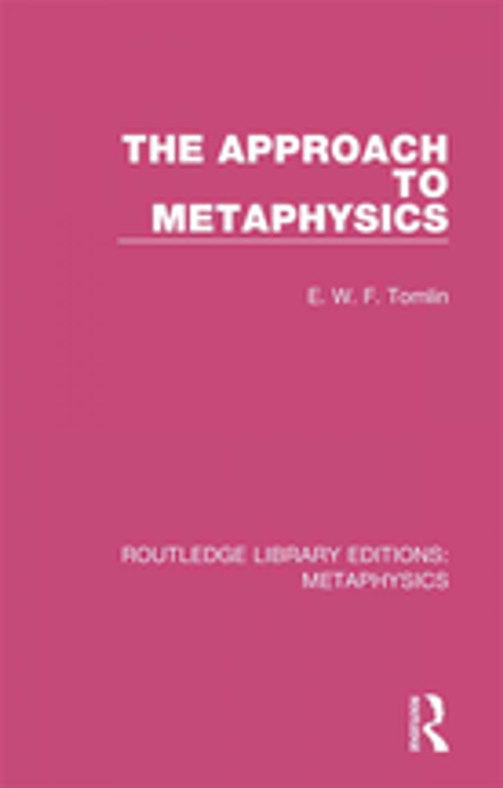 Big bigCover of The Approach to Metaphysics