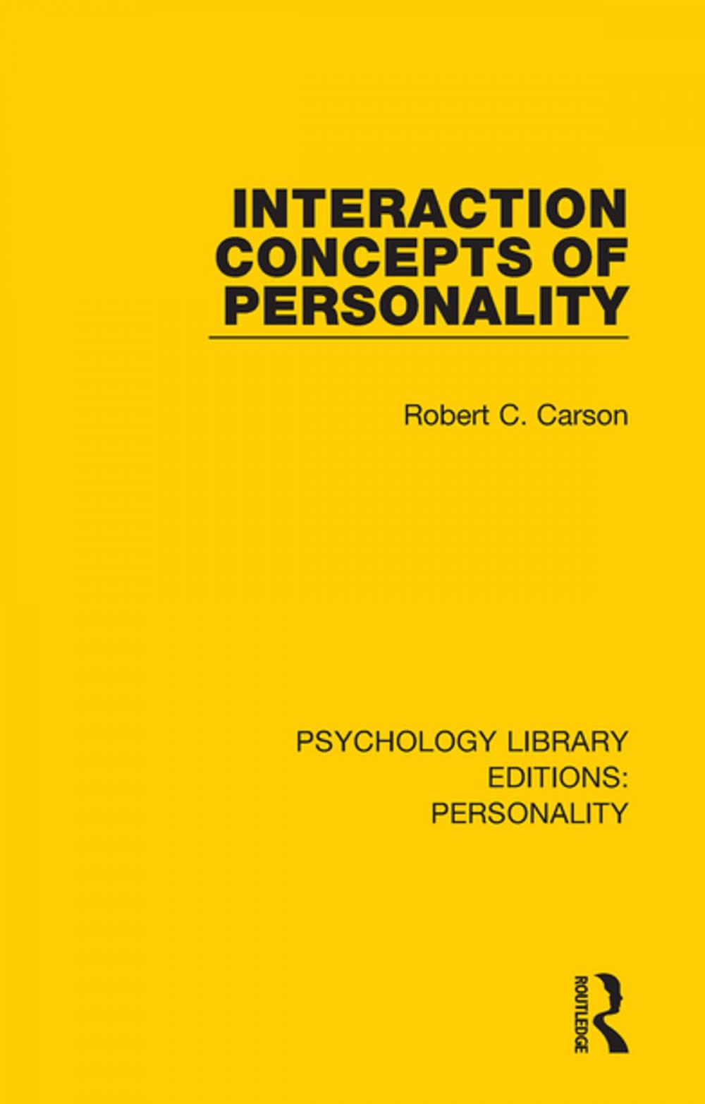 Big bigCover of Interaction Concepts of Personality