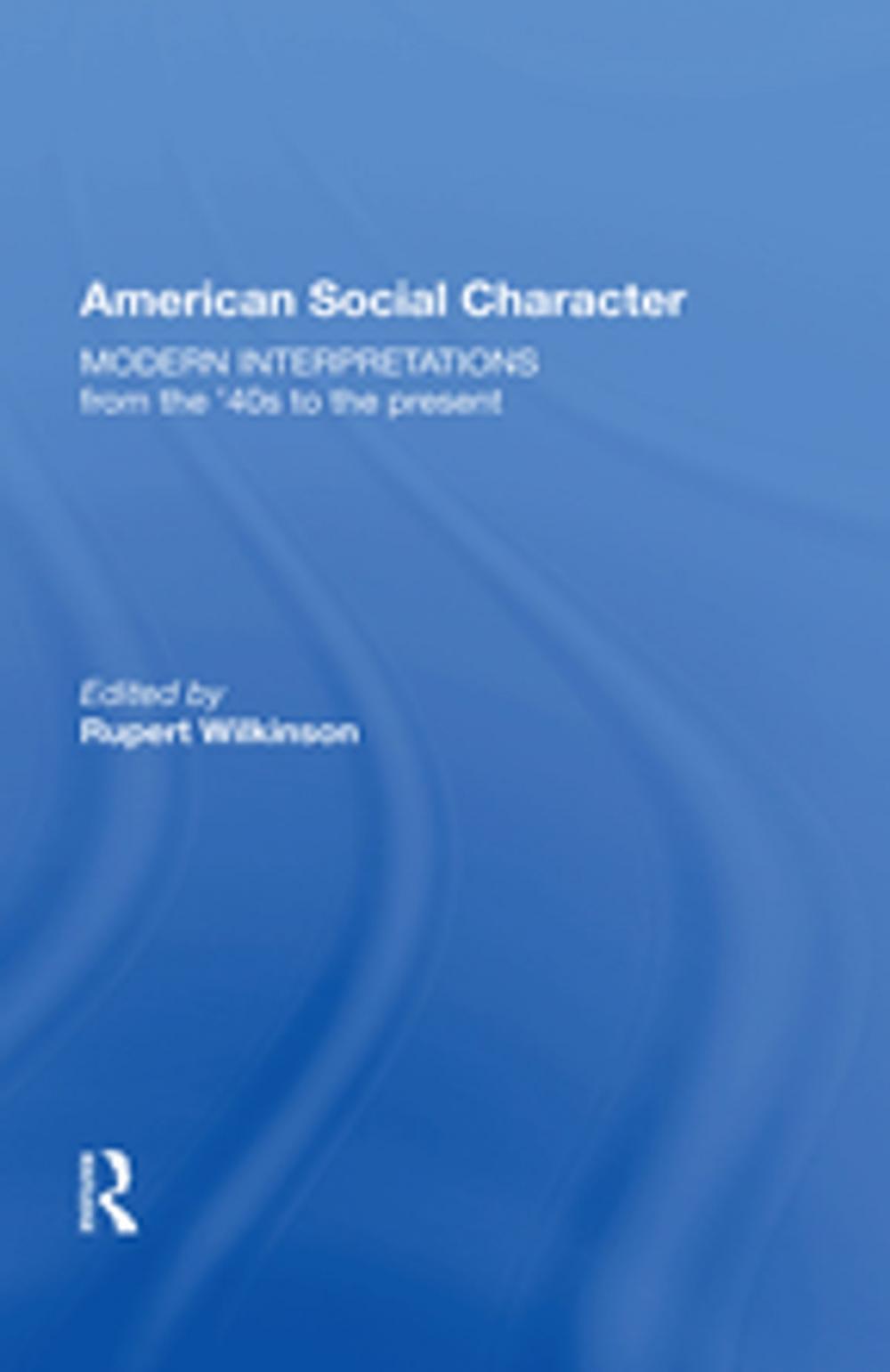 Big bigCover of American Social Character