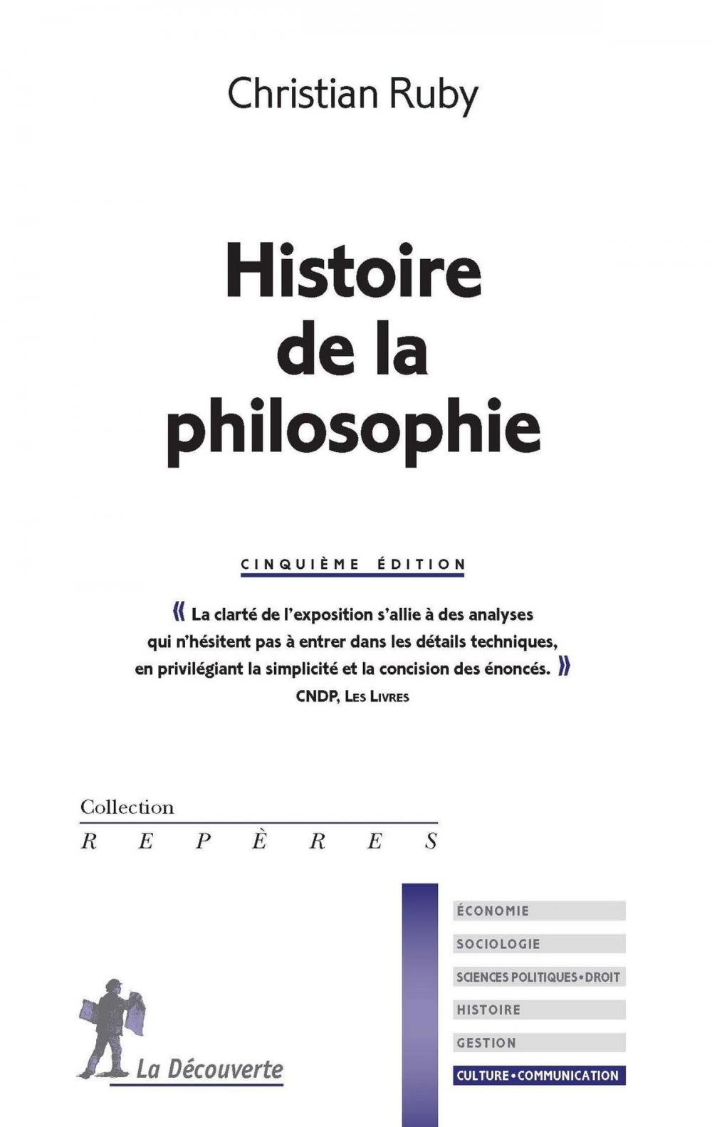 Big bigCover of Histoire de la philosophie