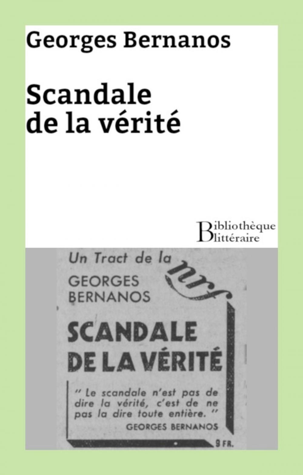 Big bigCover of Scandale de la vérité