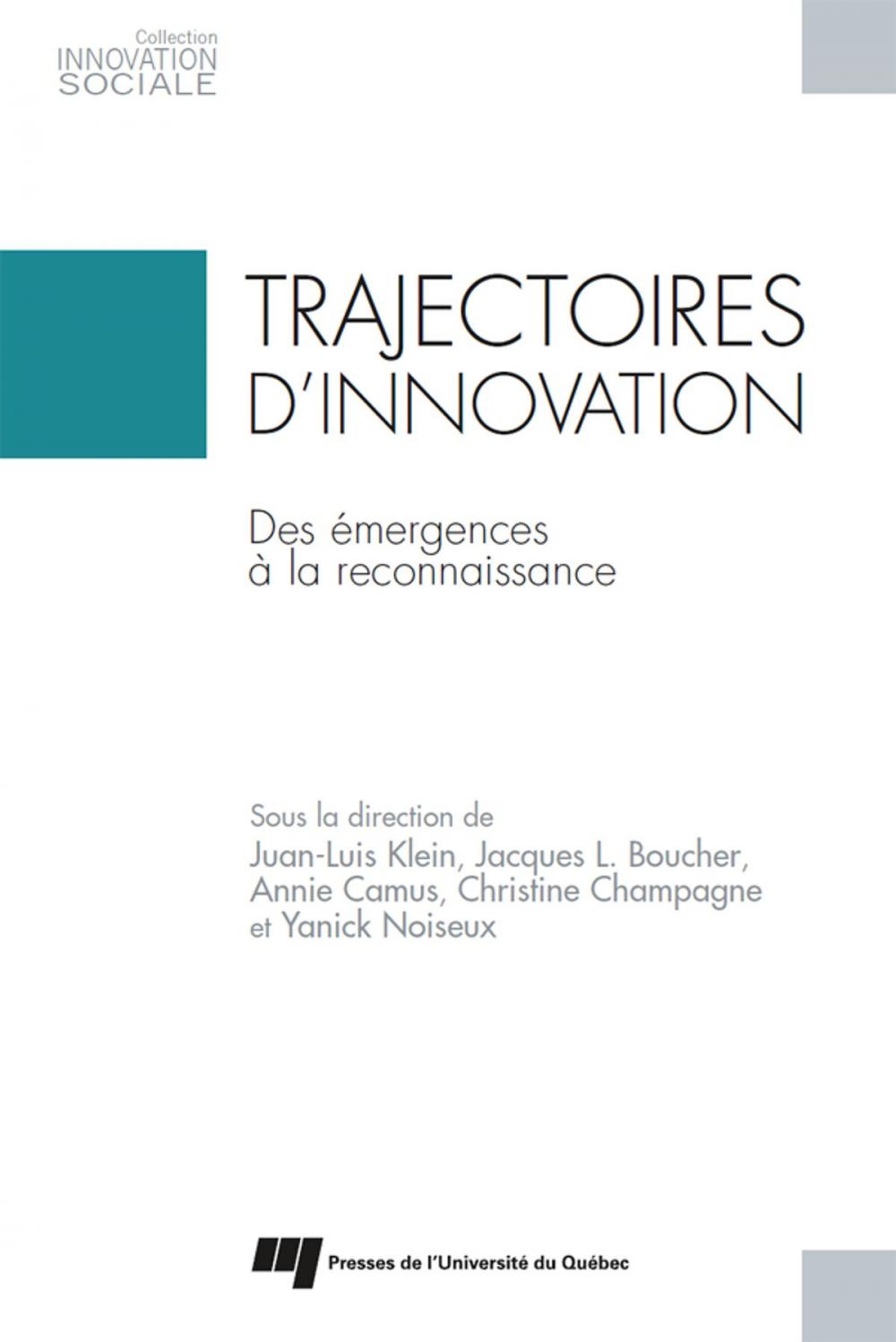 Big bigCover of Trajectoires d'innovation