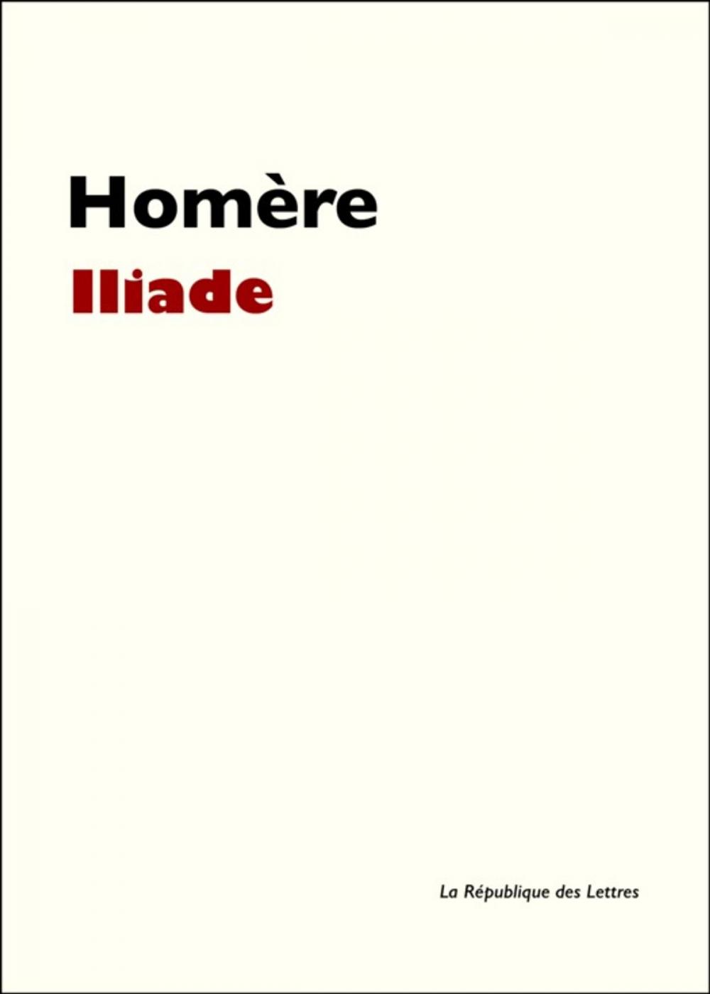 Big bigCover of L'Iliade