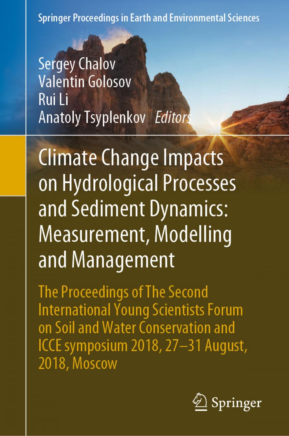 Big bigCover of Climate Change Impacts on Hydrological Processes and Sediment Dynamics: Measurement, Modelling and Management