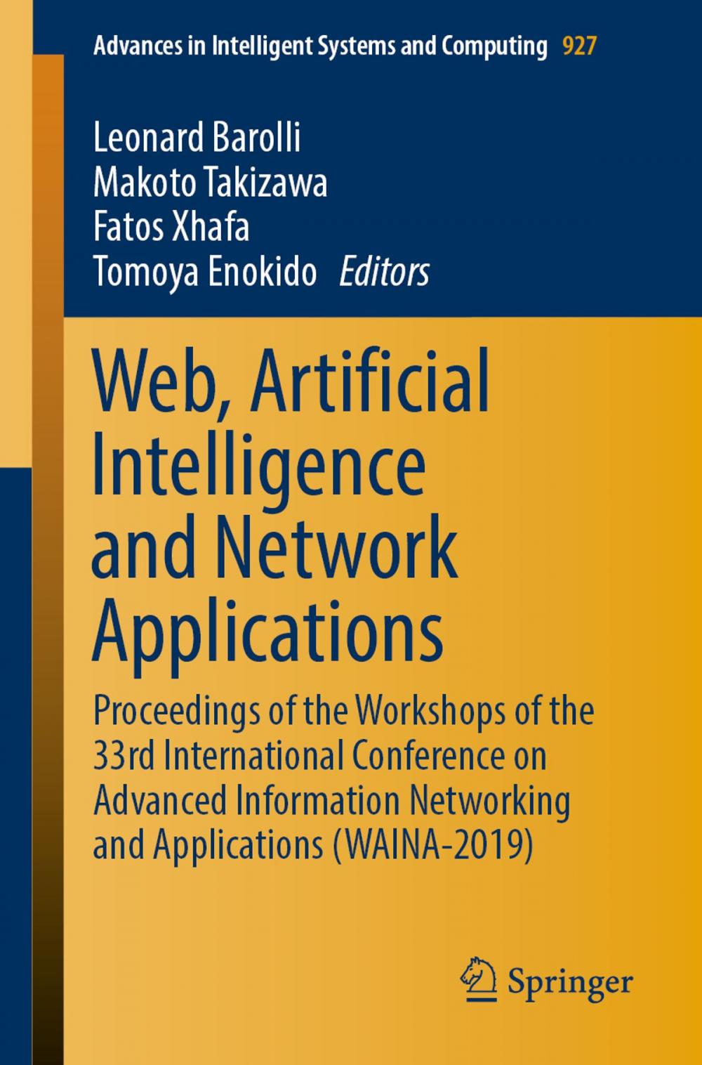 Big bigCover of Web, Artificial Intelligence and Network Applications