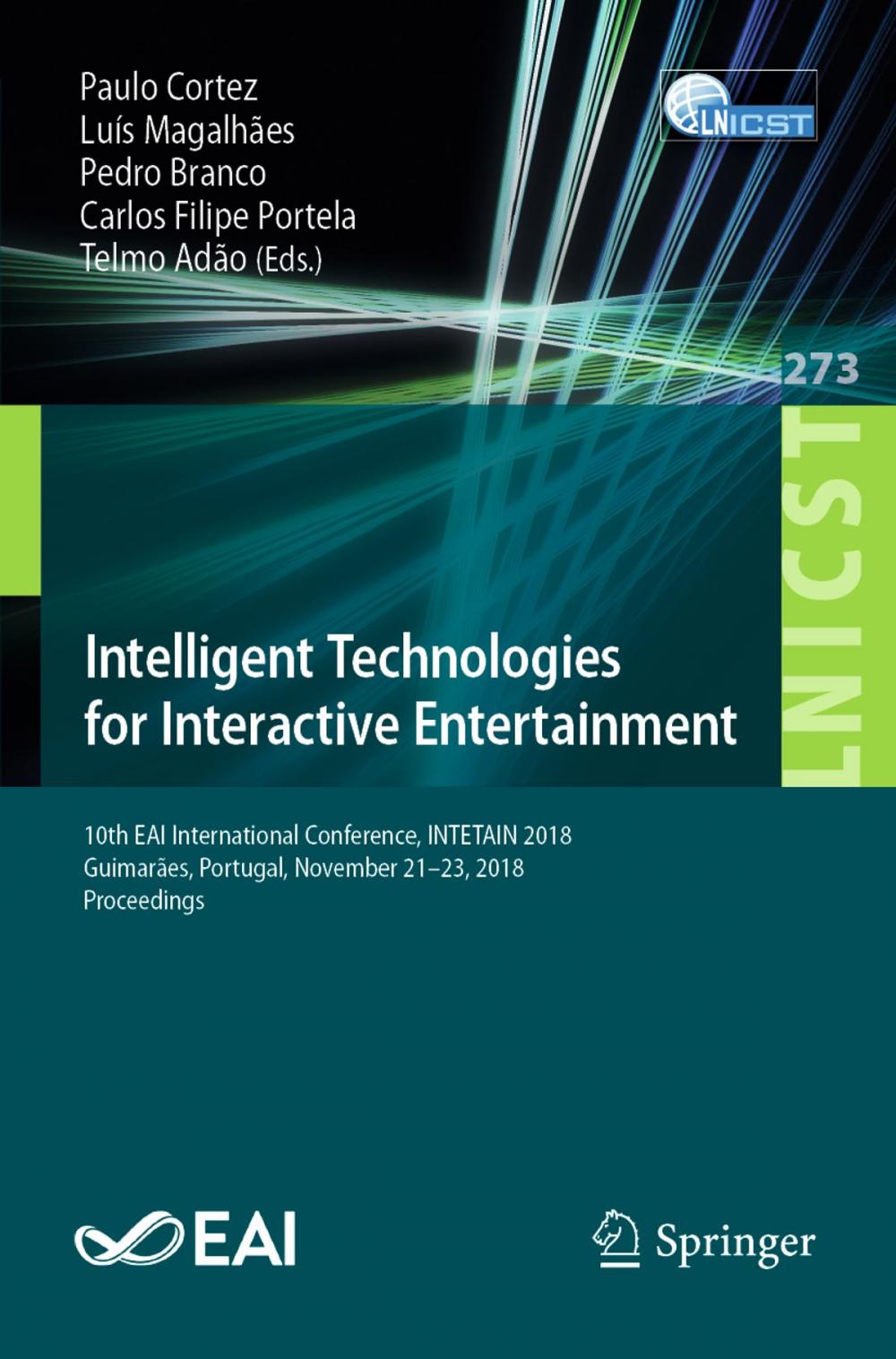 Big bigCover of Intelligent Technologies for Interactive Entertainment