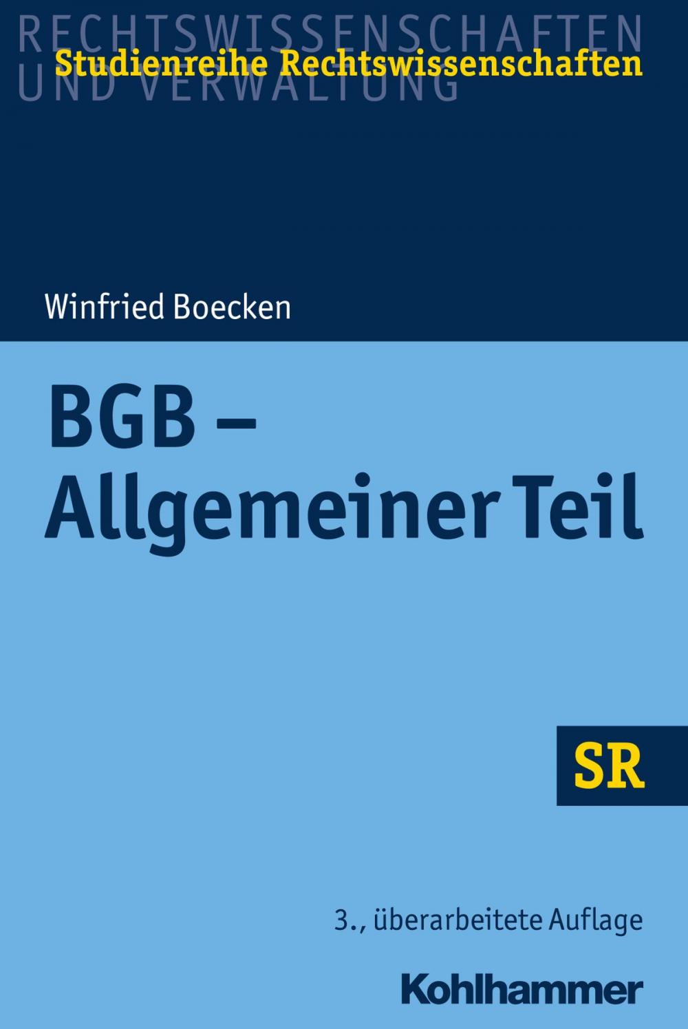 Big bigCover of BGB - Allgemeiner Teil