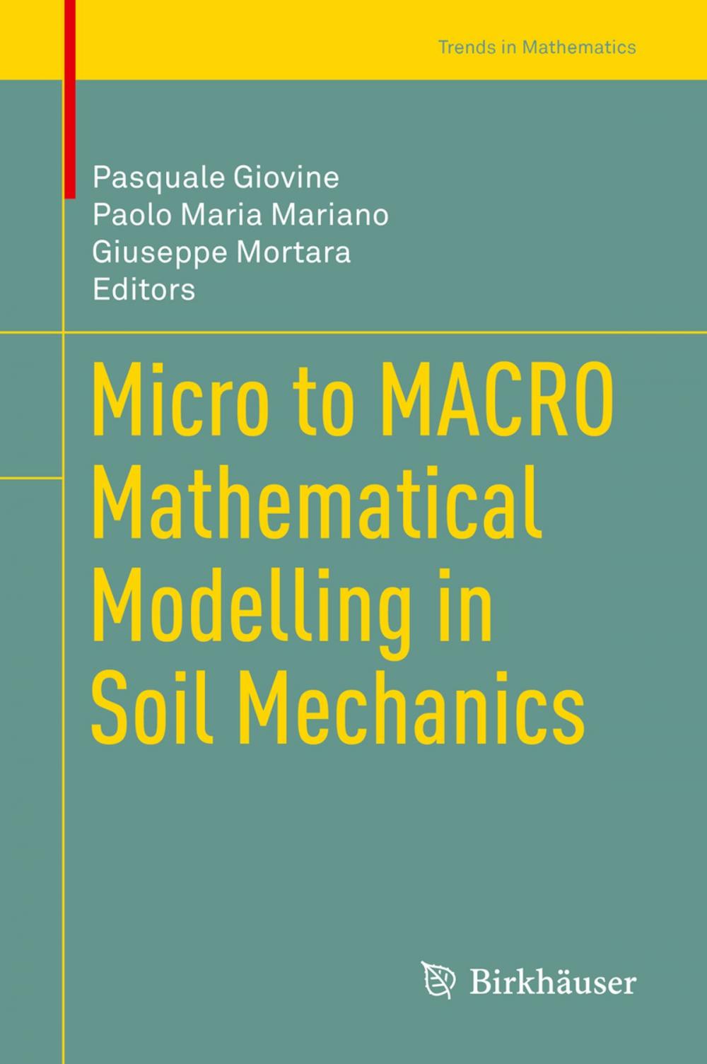 Big bigCover of Micro to MACRO Mathematical Modelling in Soil Mechanics