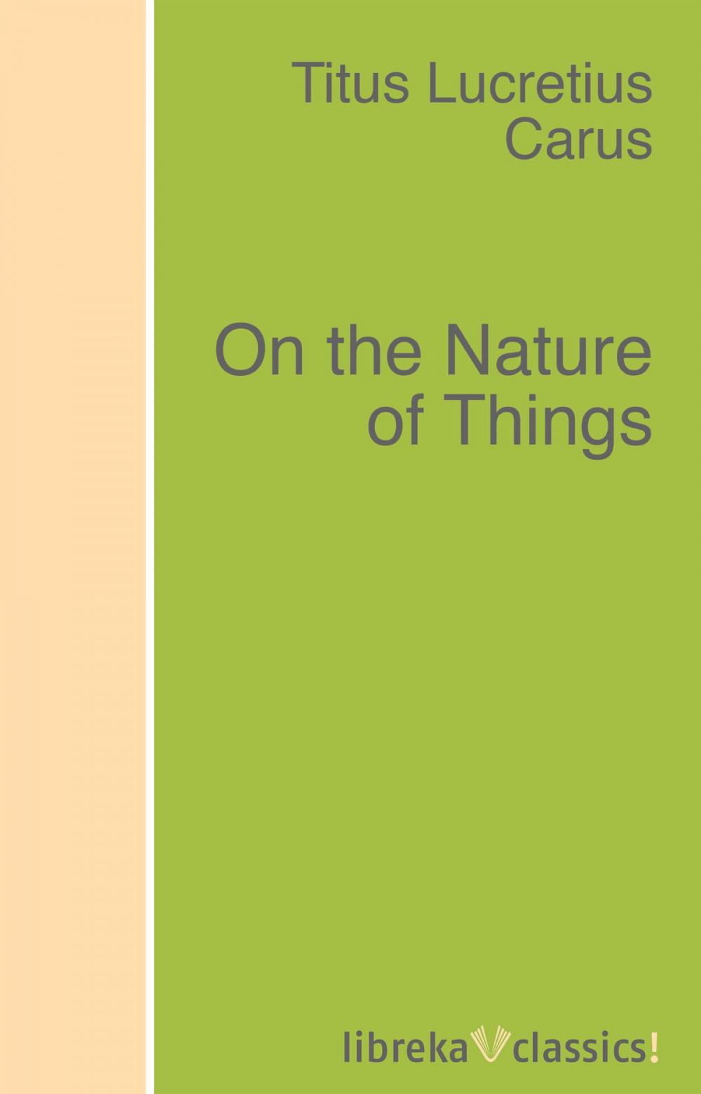 Big bigCover of On the Nature of Things