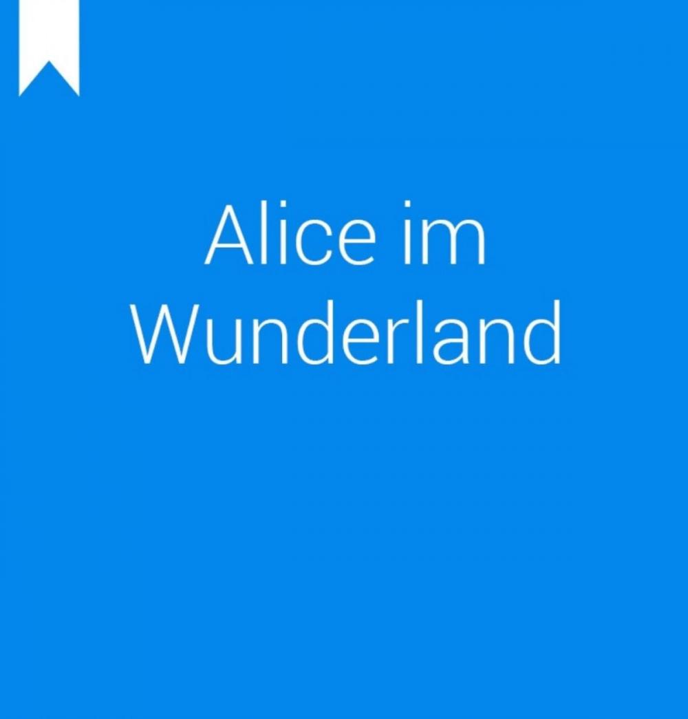 Big bigCover of Alice Abenteuer im Wunderland