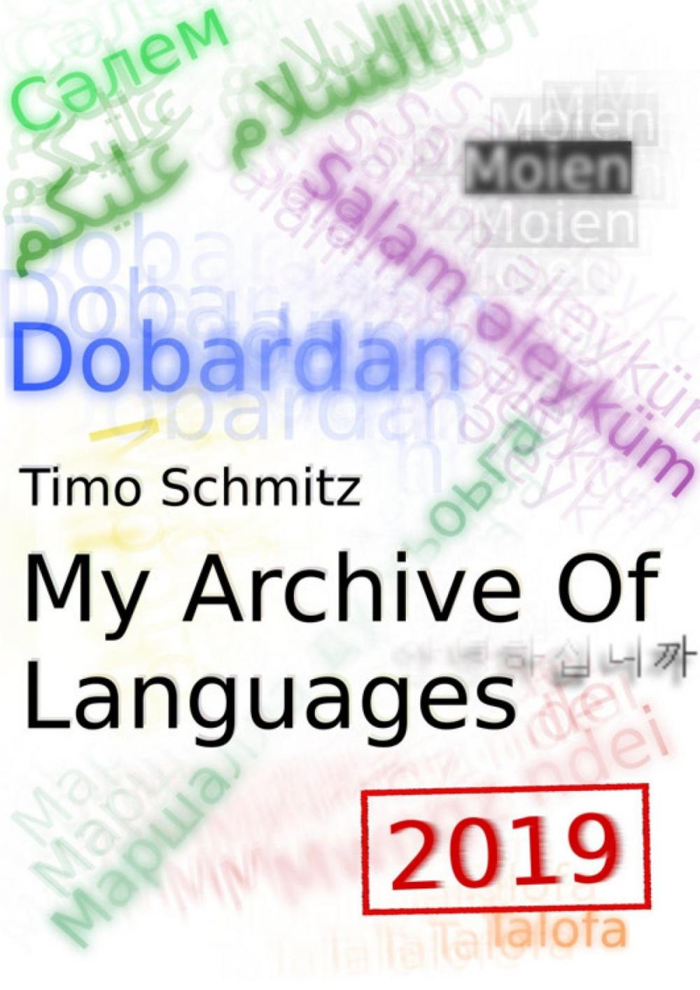 Big bigCover of My Archive Of Languages (2019 Edition)