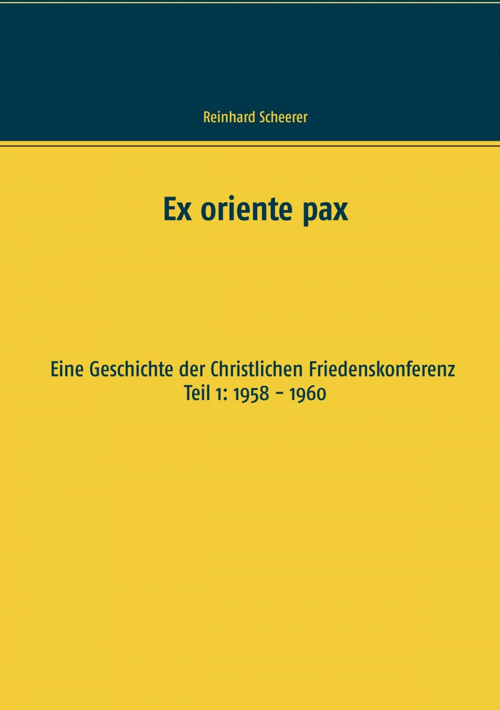 Big bigCover of Ex oriente pax