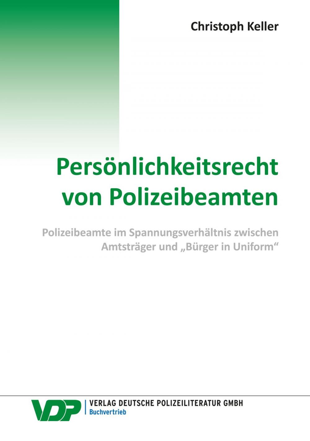 Big bigCover of Persönlichkeitsrecht von Polizeibeamten