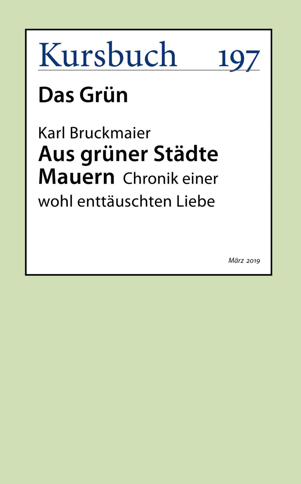 Big bigCover of Aus grüner Städte Mauern