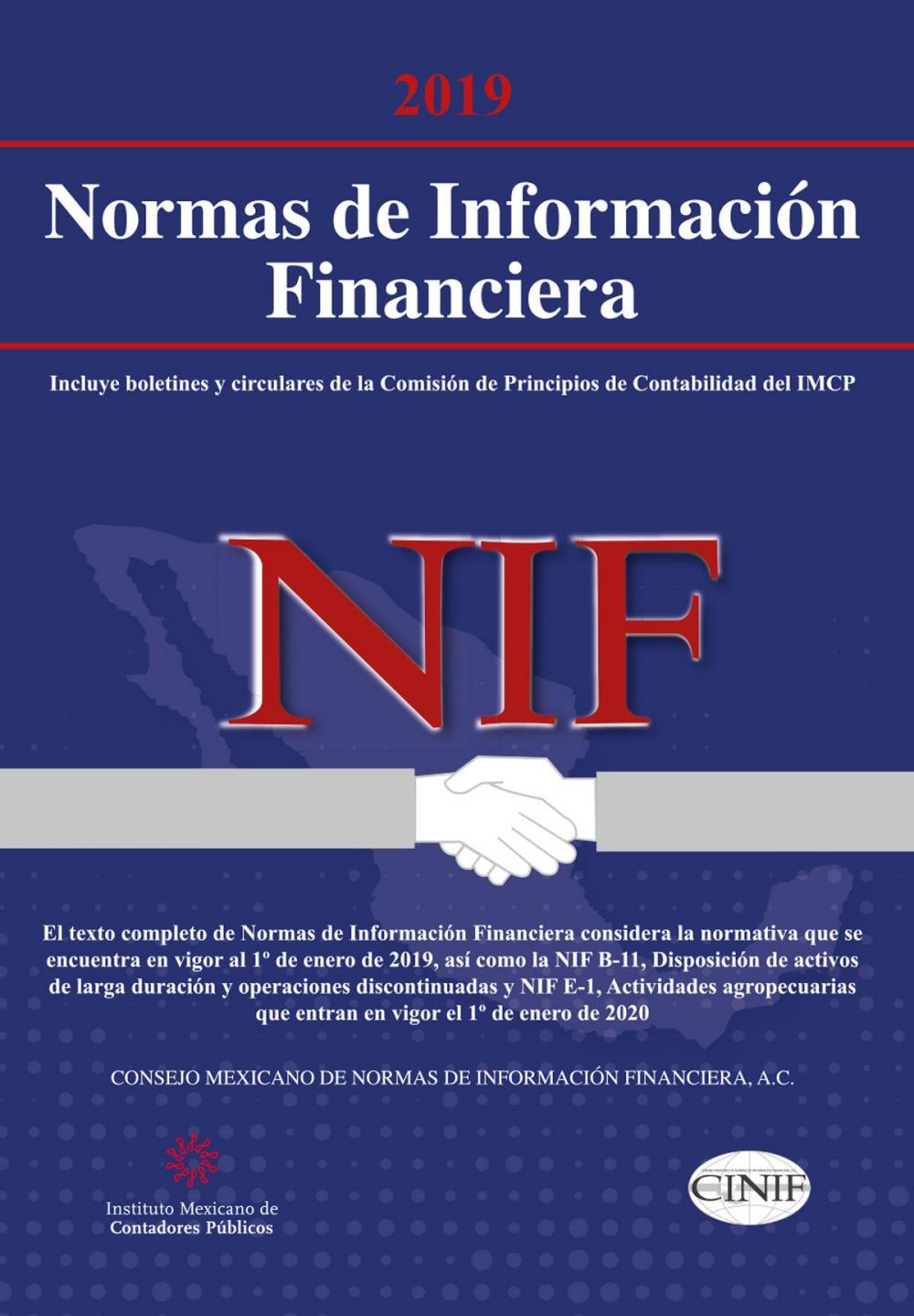 Big bigCover of Normas de Información Financiera (NIF) 2019