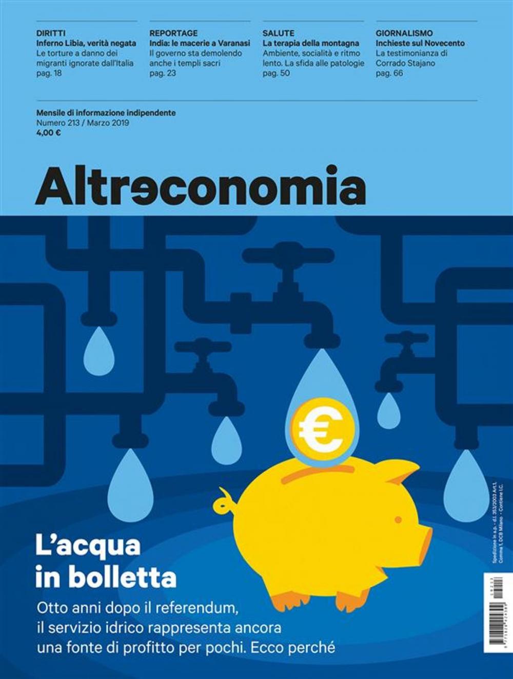 Big bigCover of Altreconomia 213 - Marzo 2019