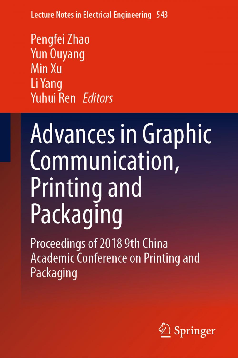 Big bigCover of Advances in Graphic Communication, Printing and Packaging