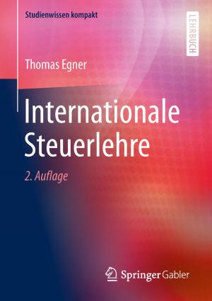 Cover of the book Internationale Steuerlehre by Volkmar Agthe, Stefan Löchner, Steffen Schmitt
