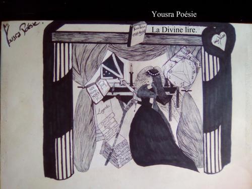 Cover of the book La Divine lire. by Yousra Poésie, Yousra Poésie