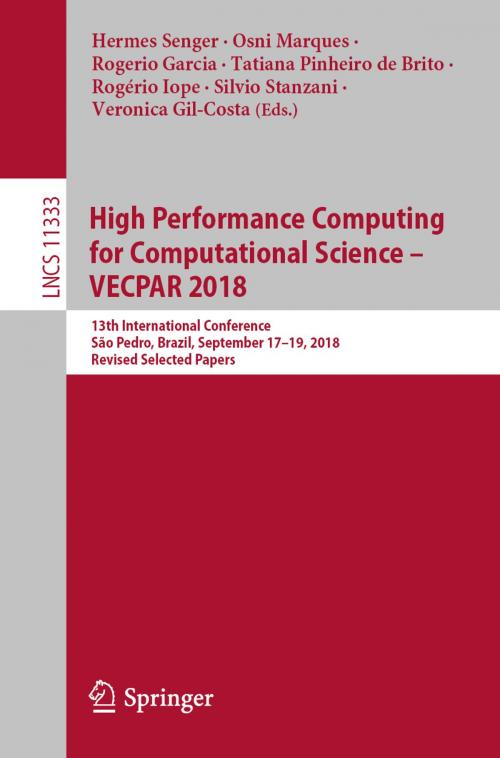 Cover of the book High Performance Computing for Computational Science – VECPAR 2018 by , Springer International Publishing