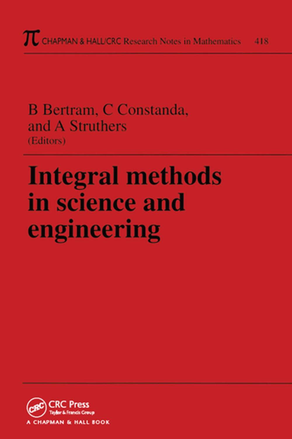 Big bigCover of Integral Methods in Science and Engineering