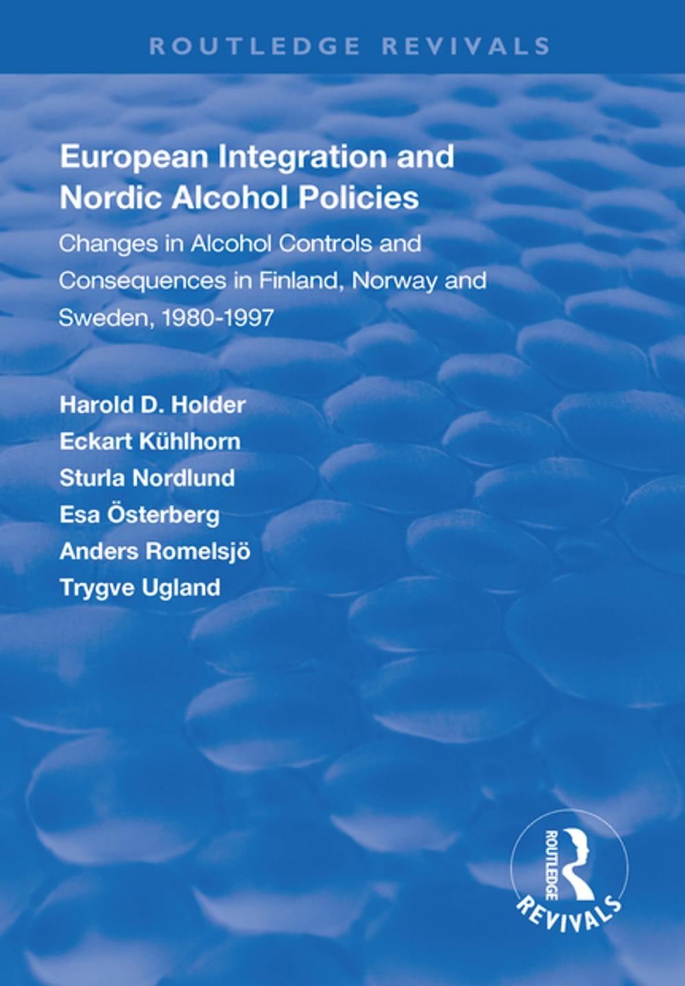 Big bigCover of European Integration and Nordic Alcohol Policies